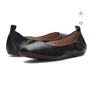 Vince Camuto Black Leather Ballet Flats
